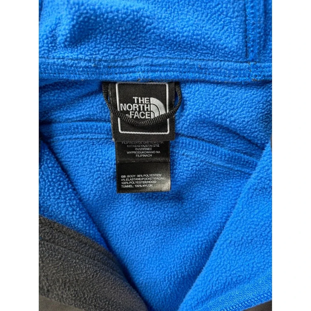 The North Face Jacket Mens L Gray Full Zip Polyester Hooded Zippered Pockets